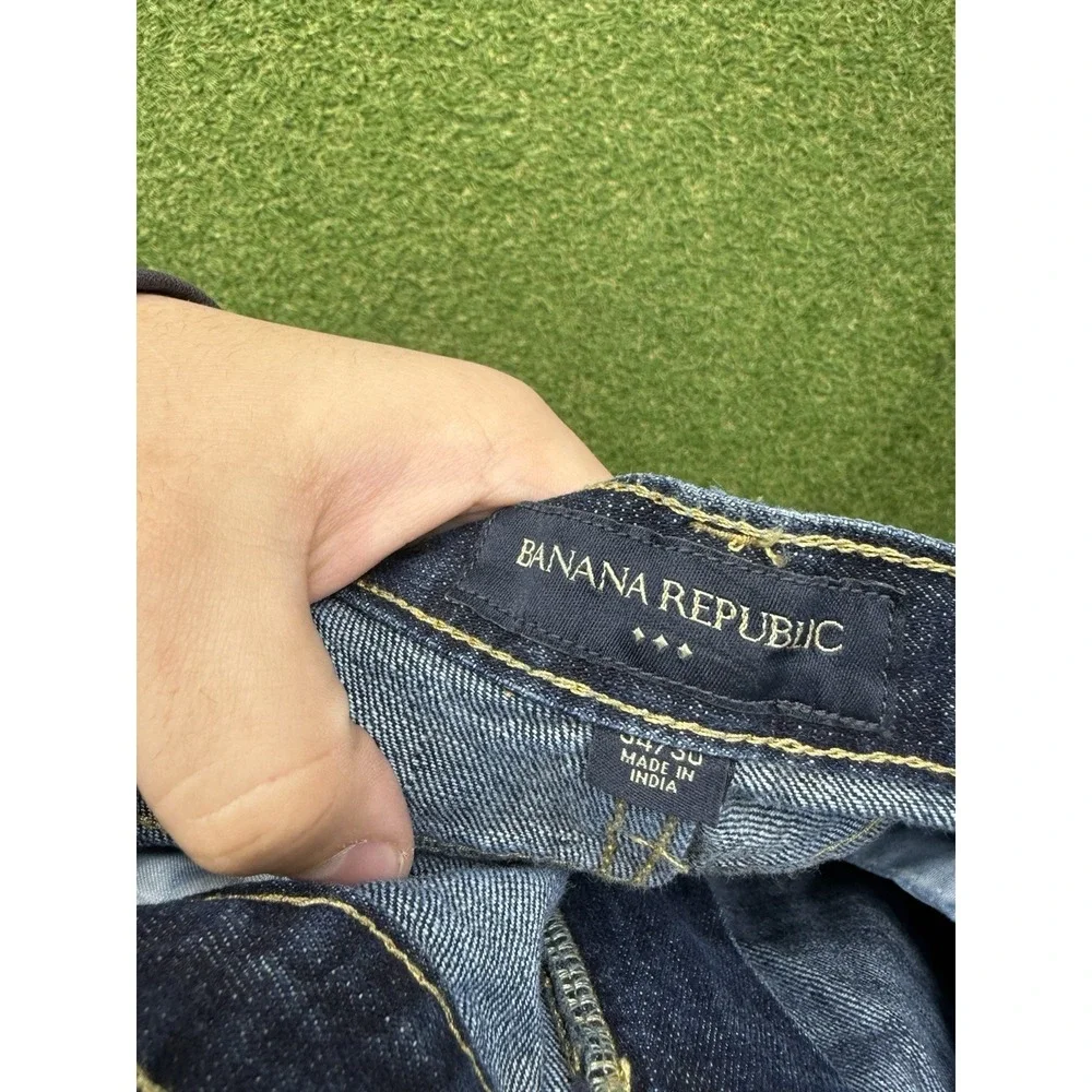 Vintage Banana Republic Jeans Mens 34x30 Faded Bootcut Wide Leg Casual Denim NWT